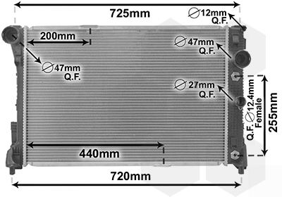 VAN WEZEL Radiators, Motora dzesēšanas sistēma 30002546